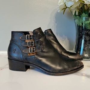 Frye cutout strappy boots